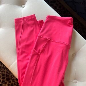 Lululemon Athletica Hot Pink Leggings